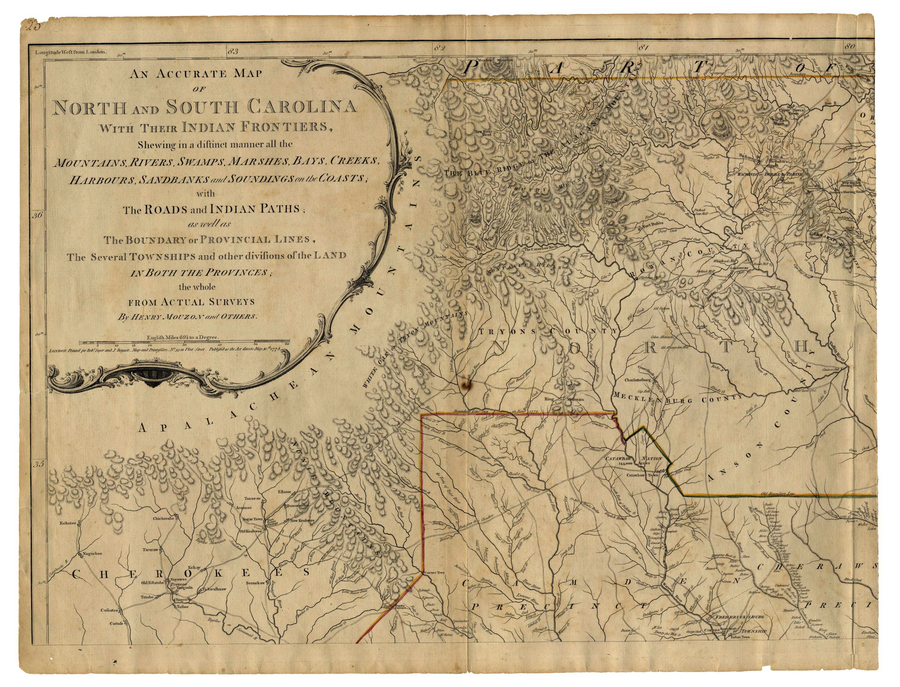 1775  Henry Mouzon Map